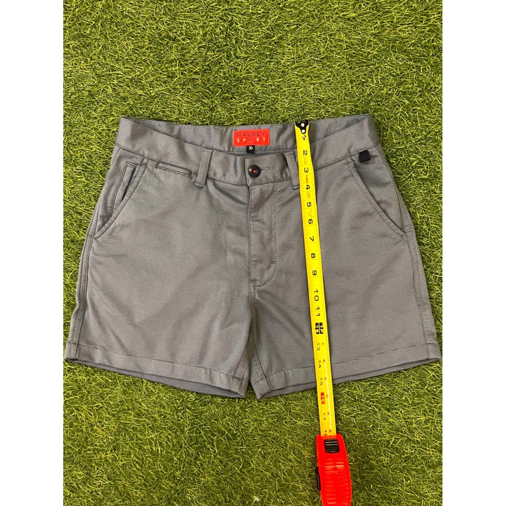 Halsey Sport Mens Grey Micro Stripe Performance Golf Shorts Size 30 BM1056 TJ - Picture 9 of 10